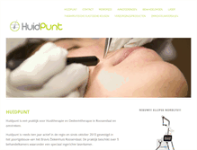 Tablet Screenshot of huidpunt.nl